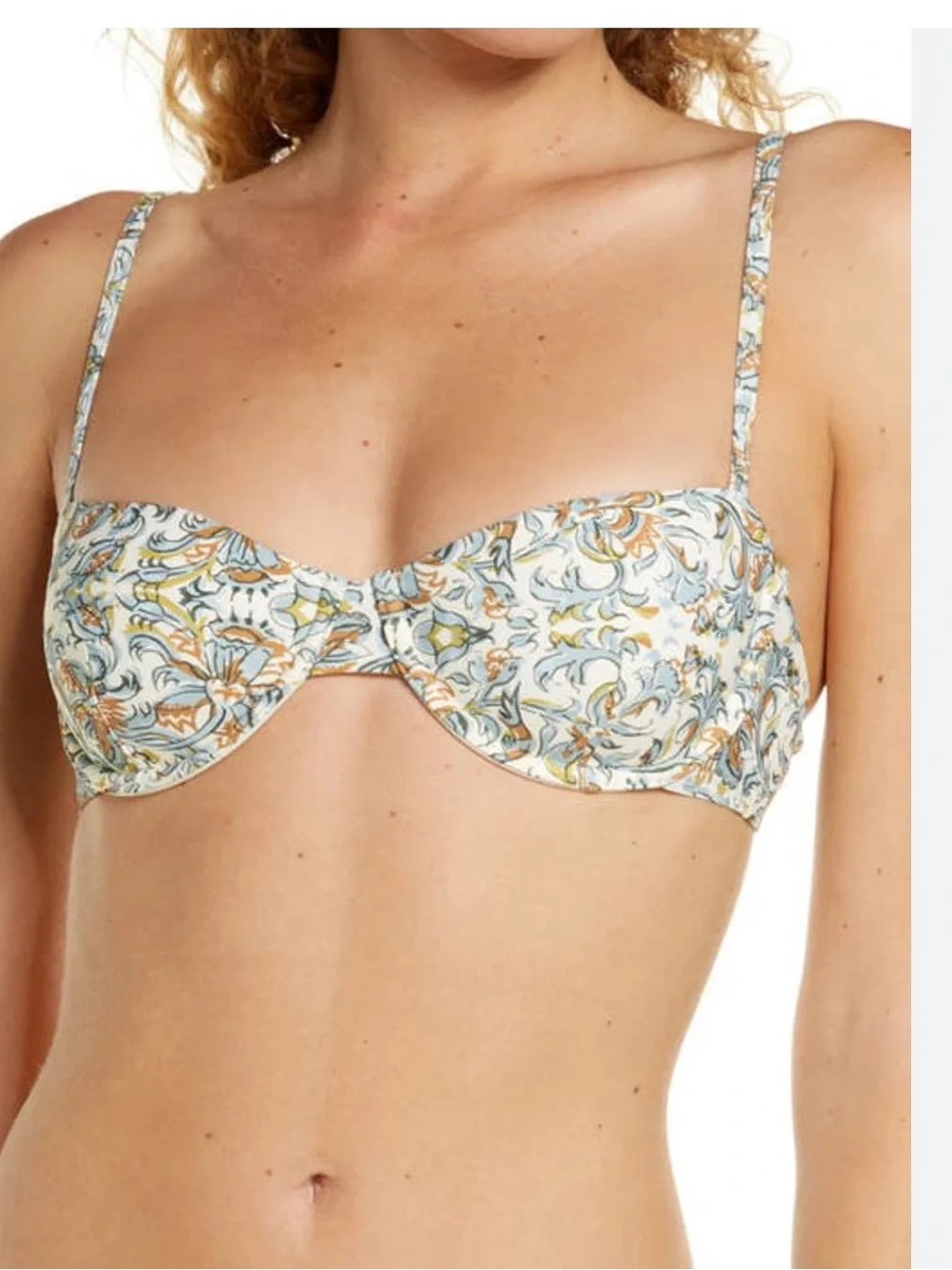 TORY BURCH Floral Print Underwire Bikini Top